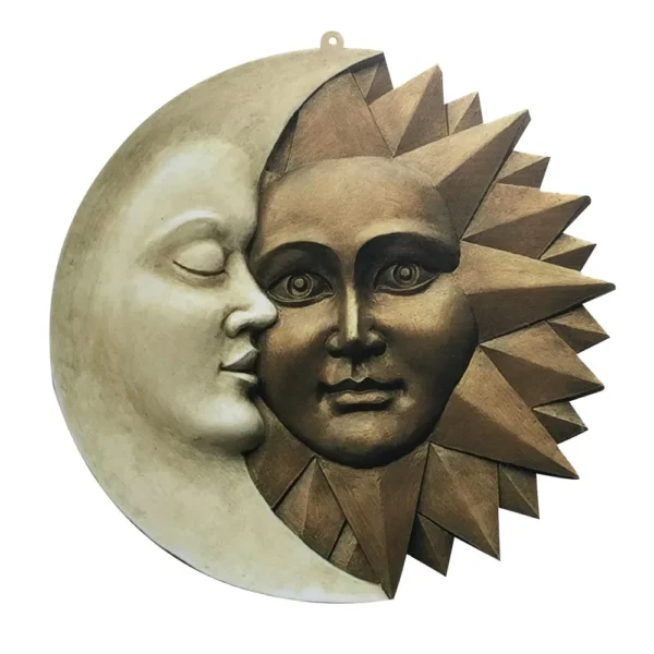 Design Celestial Sun And Moon Wall Sculpture Icons Of Astronomy Icons Decoration Craft Hanging Decorations Party Wedding Decor - Image 3
