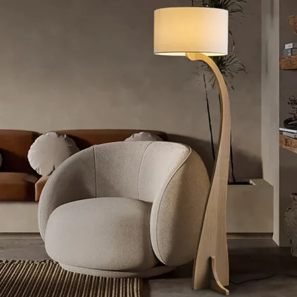 Modern Wooden Floor Lamp Home Decor Led Night Lights Living Room Sofa Standing Lamp for Bedroom Lighting for Living Room
