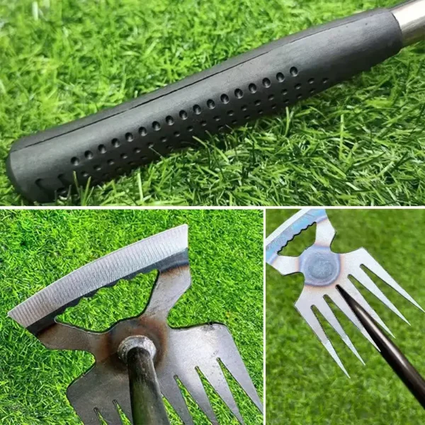 2 In 1 Garden Weeding Tool Manual Weed Grass Rooting Tool Puller Shovel Weeding Removal Hand Gardening Loose Soil Tools - Image 4