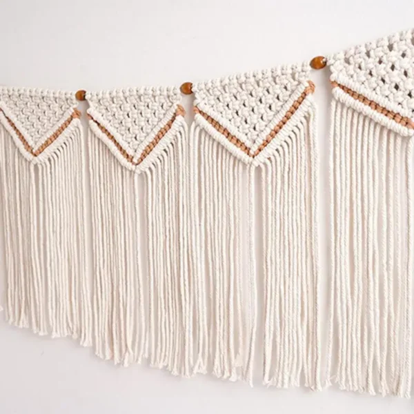 Large Macrame Wall Hanging Wide Bohemian Macrame Wall Decor Art Chic Woven Decoration Macrame Bedroom Living Room Decoration - Image 2