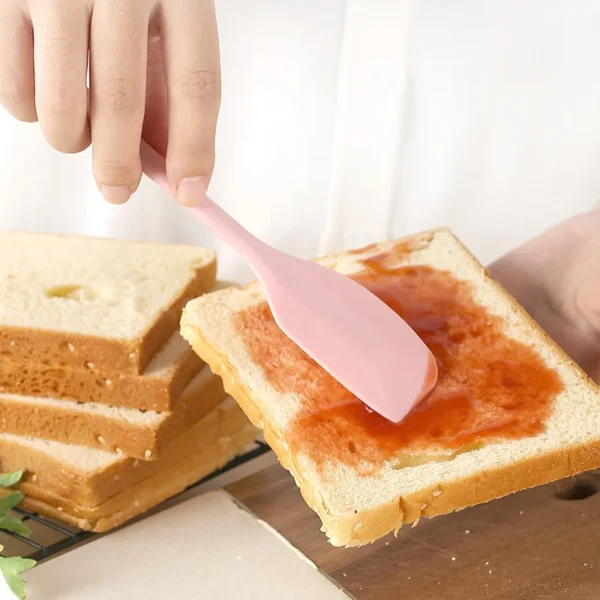 Silicone cream spatula Non-stick butter spatula Heat-resistant kitchen baking tools DIY cake baking tools - Image 6