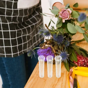 200pcs Flower Tubes Fresh Water Container Plastic Nutrition Tube Eco Friendly Florist Supplies Gardening Tools