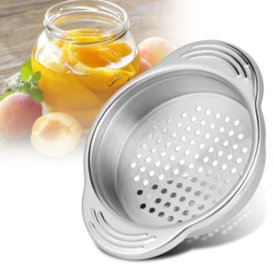 1pcs Universal Can Strainer Stainless Steel Can Colander Vegetable Fruit Can Strainer For Beans Vegetables Fruit Tuna