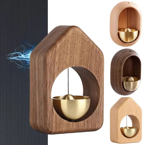 Magnetic Wooden Wind Chimes Decorative Door Bell for Refrigerator Doors Home Decor with Crisp Sound Quality - Image 3