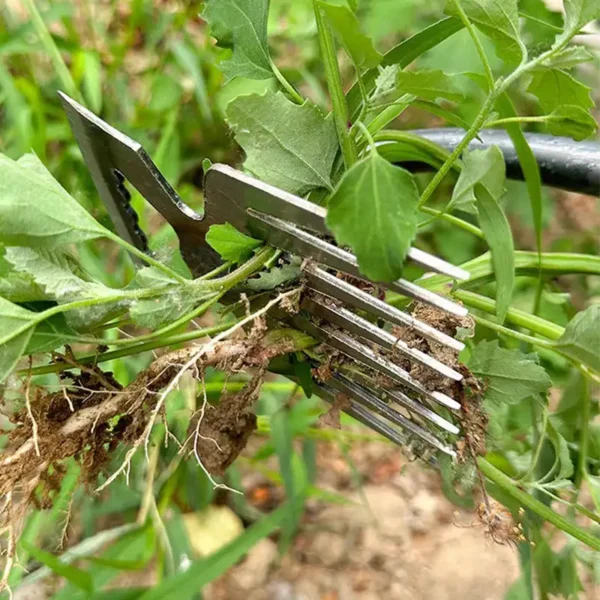 2 In 1 Garden Weeding Tool Manual Weed Grass Rooting Tool Puller Shovel Weeding Removal Hand Gardening Loose Soil Tools - Image 5