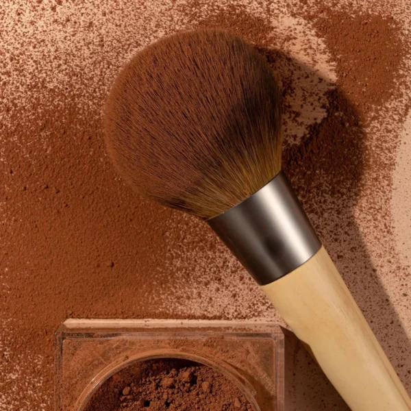 Cruelty-Free XL Fluffy Soft Synthetic Bristle Powder Brush - Ideal for Loose & Pressed Powder, Eco-Friendly - 1 Count - Image 4