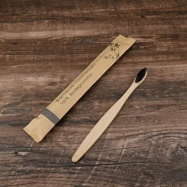 30pcs ECO Friendly Toothbrush Bamboo Toothbrushes Resuable Portable Adult Wooden Soft Tooth Brush For Home Travel Hotel - Image 3