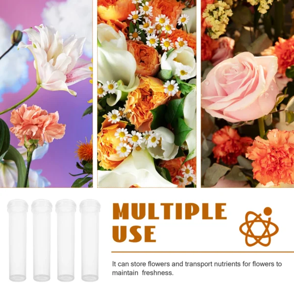200pcs Flower Tubes Fresh Water Container Plastic Nutrition Tube Eco Friendly Florist Supplies Gardening Tools - Image 4