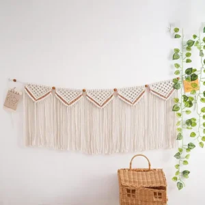 Large Macrame Wall Hanging Wide Bohemian Macrame Wall Decor Art Chic Woven Decoration Macrame Bedroom Living Room Decoration