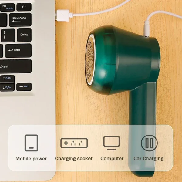 Fluff Trimmer USB Sweater Shaver Defuzzer Portable Rechargeable Spools Removal Device 6-Leaf Blades for Home TravelHome Supplies - Image 4