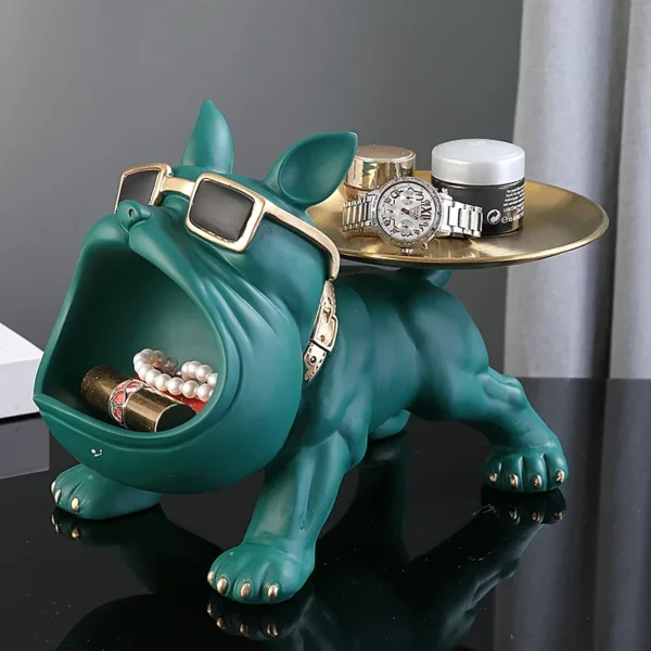 30cm Home Decor Bulldog Figurine Dog Statue Storage Box Animal Ornament Resin Craft Art Sculpture Figurine Home Puppy Sculpture - Image 3