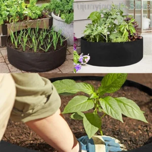 80x30cm Garden Fabric Pots For Garden Beds Plant Vegetable Bags Grow Pots Seed Growing Eco Friendly Gardening Tools Non-Woven Q1