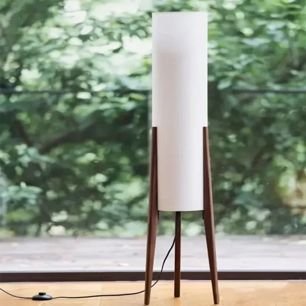 Zen Floor Lamp japanes style light fabric shadelamp minimalist lamp for Living Room tatami wood chair Lamp Bedroom Sofa Light - Image 4