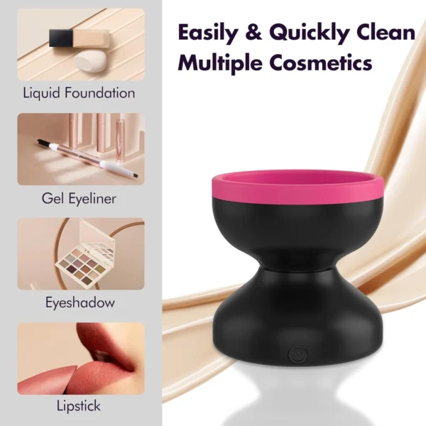 rade your makeup game with our innovative automatic brush cleaner. Say goodbye to tedious cleaning and hello to effortlessly bea - Image 2