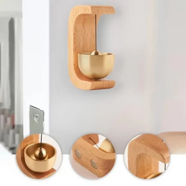 Wood Doorbell Chime Magnetic Landscape Wireless Hanging Wind Loud Door Bell For Refrigerato Doors Restaurant Home Decoration - Image 5