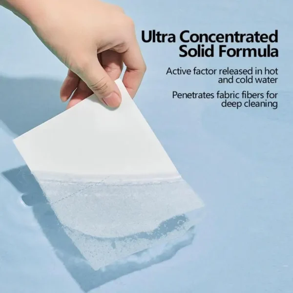 60pcs Detergent Sheets Washing Sheets Natural Laundry Strips with Deep Cleaning for Dorms Camping Home Hotel Traveling - Image 3