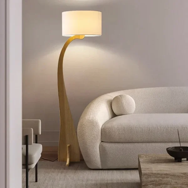 Modern Wooden Floor Lamp Home Decor Led Night Lights Living Room Sofa Standing Lamp for Bedroom Lighting for Living Room - Image 2