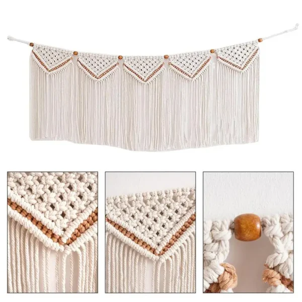 Large Macrame Wall Hanging Wide Bohemian Macrame Wall Decor Art Chic Woven Decoration Macrame Bedroom Living Room Decoration - Image 4