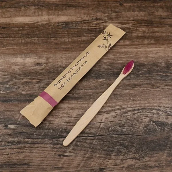 30pcs ECO Friendly Toothbrush Bamboo Toothbrushes Resuable Portable Adult Wooden Soft Tooth Brush For Home Travel Hotel - Image 5