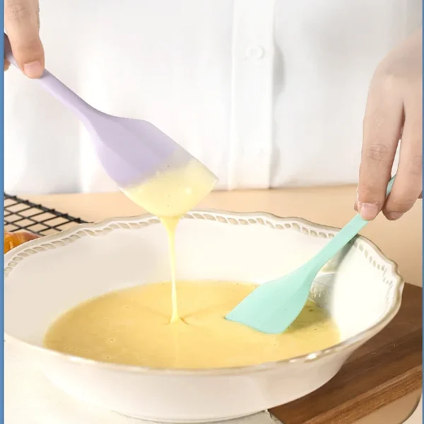 Silicone cream spatula Non-stick butter spatula Heat-resistant kitchen baking tools DIY cake baking tools - Image 4