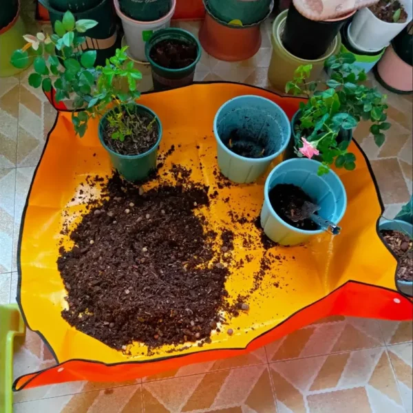 Waterproof Foldable Planting Mat Garden Potting Pad for Plant Flower Pot Transplanting Farm Bonsai Gardening Tools and Equipment - Image 4